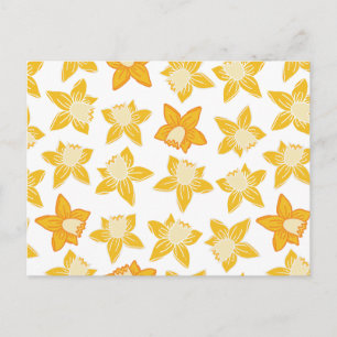 Cartão Postal Narciso Amarelo da Primavera