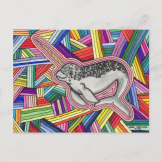 Cartão Postal Narwhal