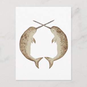 Cartão Postal Narwhal