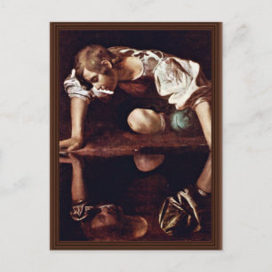Cartão Postal Narzis, Por Michelangelo Merisi Da Caravaggio