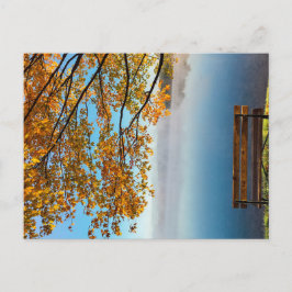 CARTÃO POSTAL NAS CORES DA NATUREZA DO OUTONO