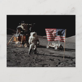Cartão Postal NASA Apollo 17 lunar landing mission, 1972