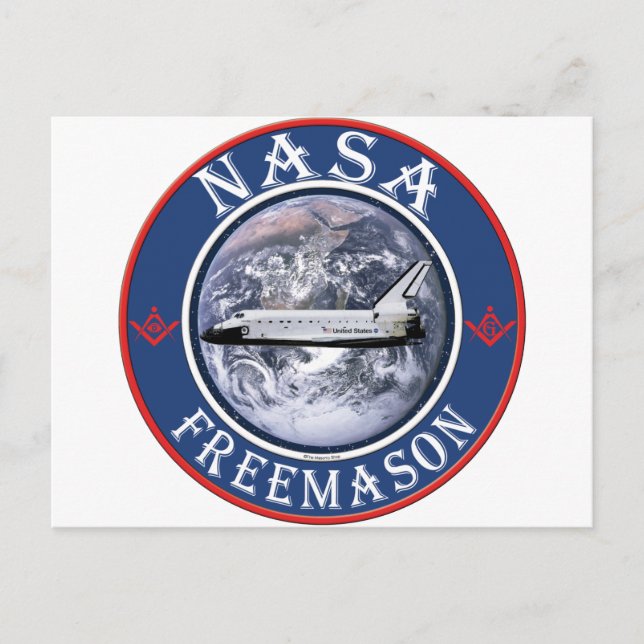 Cartão Postal NASA Freemason (Frente)
