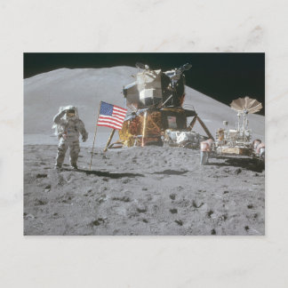 Cartão Postal Nasa Moon Landing Apollo 15 Módulo Lunar 1971