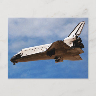 Cartão Postal NASA Space Shuttle Atlantis STS-30 Landing