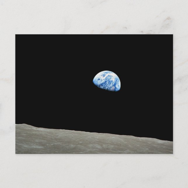 Cartão Postal NASA - Vista da Apollo8, Dez24, Terra (Frente)