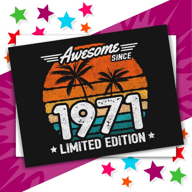 Cartão Postal Nascer 1971 Edição Limitada, Retroativo Espetacula (Criador carregado)