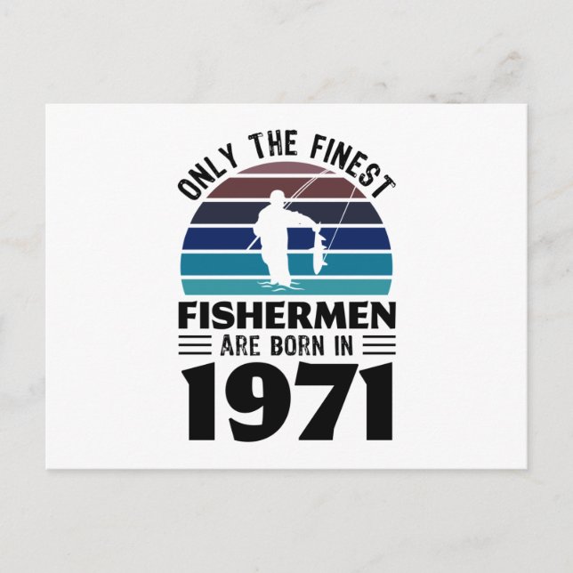 Cartão Postal nascer de pescadores em 1971 50o Presentes de Pesc (Frente)