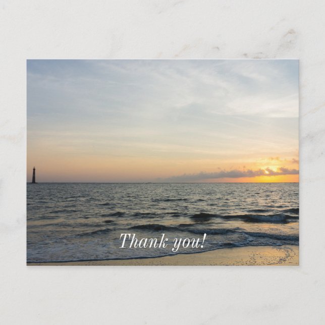 Cartão Postal Nascer do Sol no Farol (Frente)