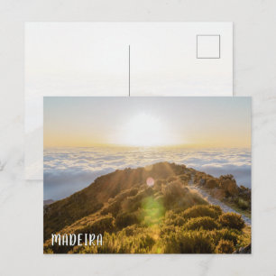 Cartão Postal Nascer do Sol & Nuvens na Madeira, viagem ao Pico 