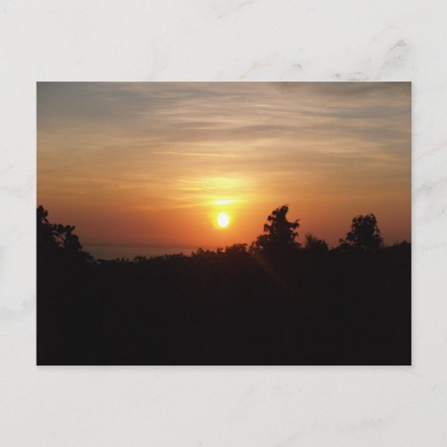 Cartão Postal nascer do sol @ senaru (Frente)