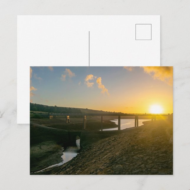 Cartão Postal Nascer do Sol sobre a Ponte Baitings - Profundidad (Frente/Verso)