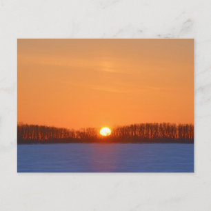 Cartão Postal Nascer do Sol Sobre a Pradaria Manitoba, Canadá