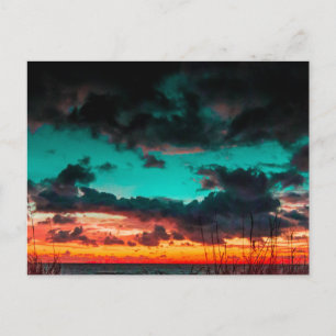 Cartão Postal Nascer do Sol sobre o Atlântico, Fort Pierce, Flór