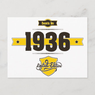 Cartão Postal nascer em 1936 (choco&amarelo)