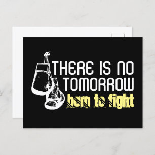 Cartão Postal Nascer Para Lutar, Luvas De Boxing