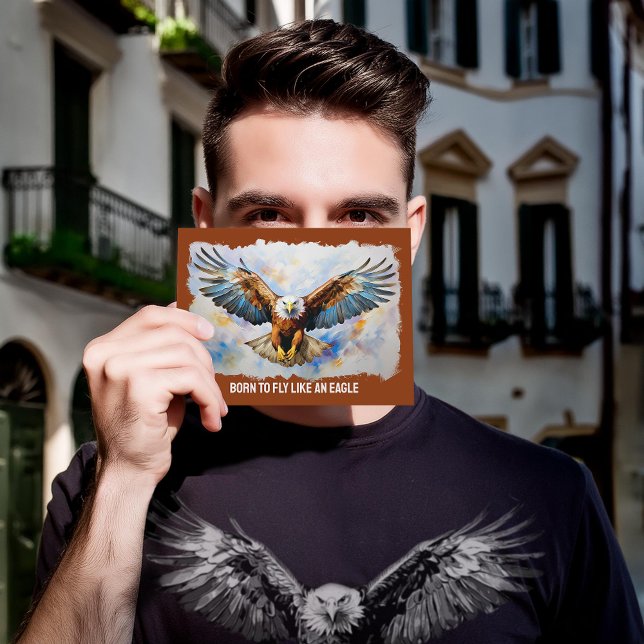 Cartão Postal Nascer para voar como um cartão-postal de pintura  (Criador carregado)