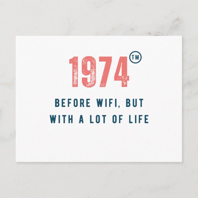 Cartão Postal nascido na década de 1970 (Frente)