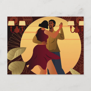 Cartão Postal Nascido para Dançar