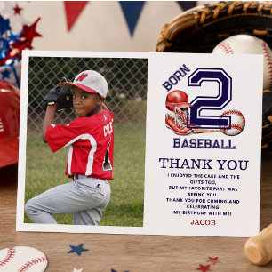 Cartão Postal Nascido para o Beisebol   Tema Esportivo para o 2º