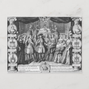 Cartão Postal Nascimento de Luís, Dauphin, França
