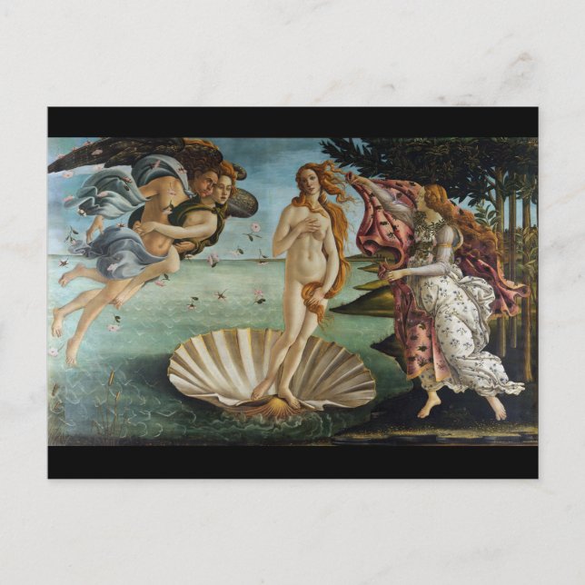 Cartão Postal Nascimento de Vênus por Botticelli (Frente)