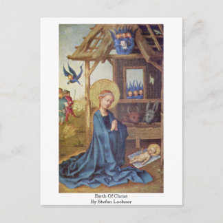 Cartão Postal Nascimento Do Cristo Por Stefan Lochner
