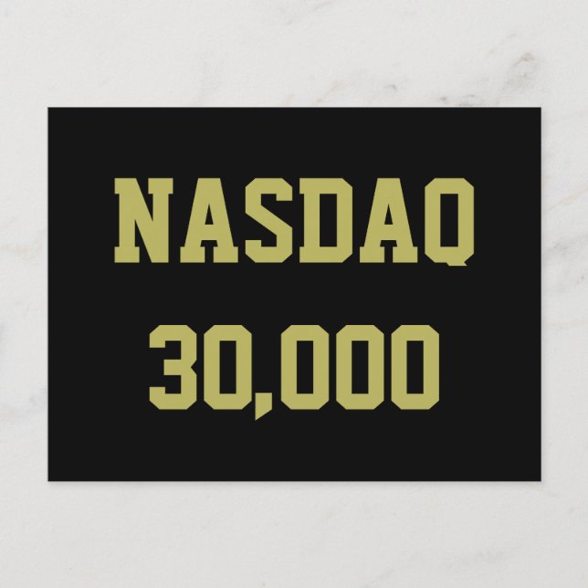 Cartão Postal NASDAQ 30000 Stock Market Celebration (Frente)