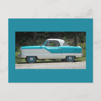Cartão Postal Nash Hudson Metropolitico azul e branco
