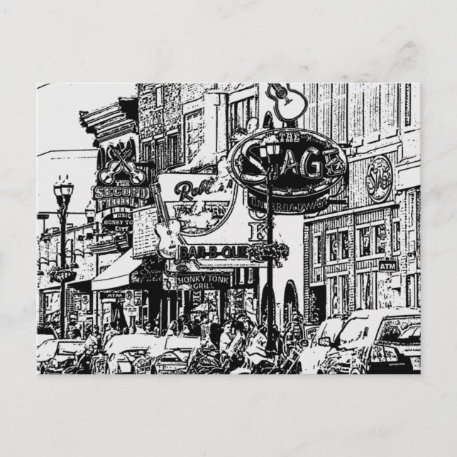 Cartão postal Nashville (Frente)