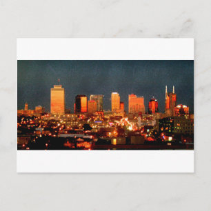 Cartão Postal Nashville Sunset Skyline