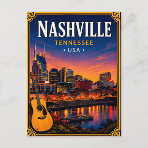 Cartão Postal 🎸 Nashville Tennessee Cidade da Música