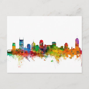 Cartão Postal Nashville Tennessee Skyline