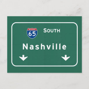 Cartão Postal Nashville Tennessee tn Autoestrada Rodovia Interes