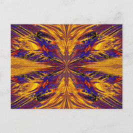 Cartão Postal NASMA Dourada E AZUL 6