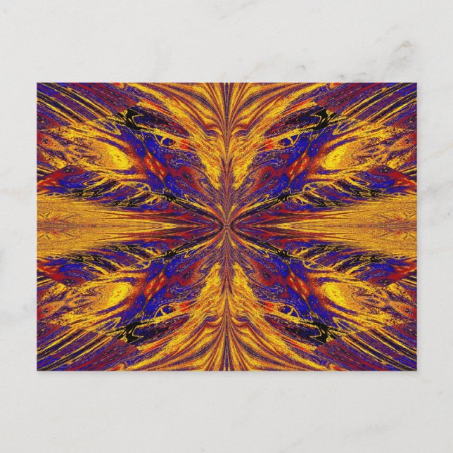 Cartão Postal NASMA Dourada E AZUL 6 (Frente)