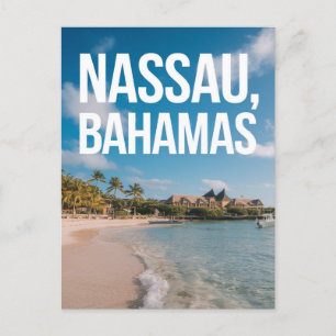 Cartão Postal Nassau Bahamas Viagem Art