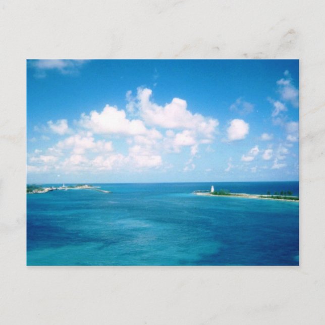 Cartão Postal Nassau Habor (Frente)