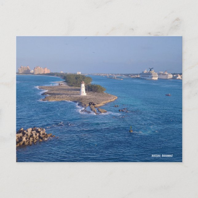 Cartão Postal Nassau: Onde o Mar Encontra o Céu (Frente)