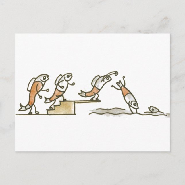 Cartão Postal Natação (Frente)