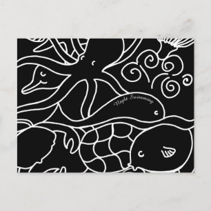 Cartão Postal Natação