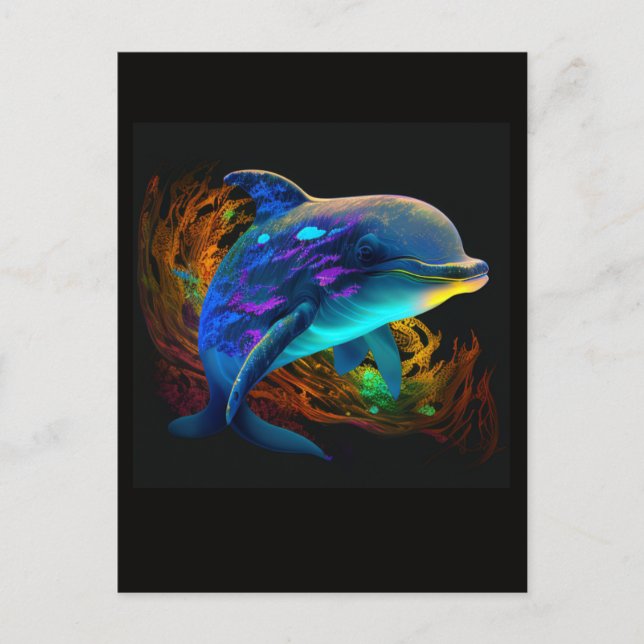 CARTÃO POSTAL NATAÇÃO AI DOLPHIN Nº 3 POSTCARD (Frente)