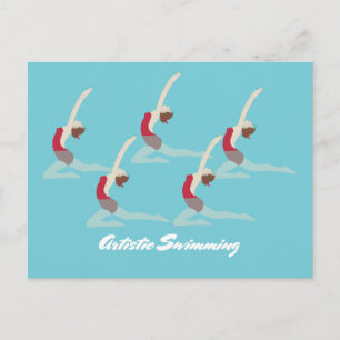 Cartão Postal Natação Artística