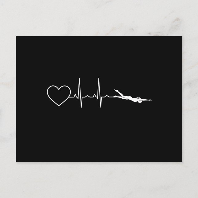 Cartão Postal Natação - Nadar Pulsação (Frente)