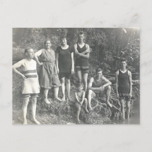 Cartão Postal Natação Vintage