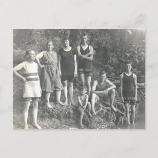 Cartão Postal Natação Vintage