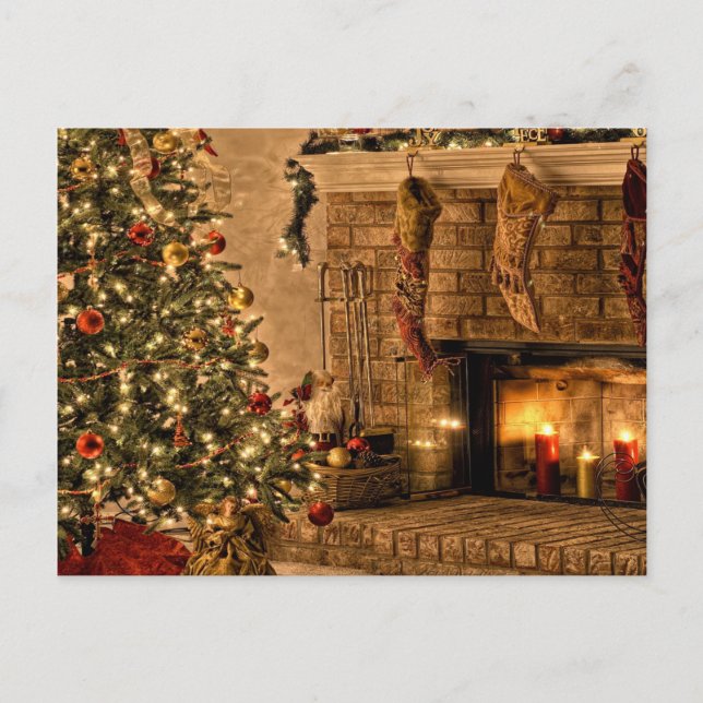 Cartão Postal natais vintages (Frente)