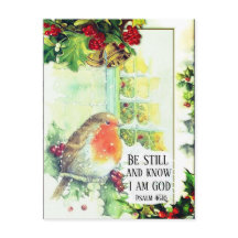 Natais vintages "Esteja quieto" e Bíblia Versa