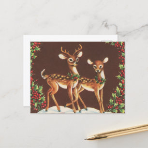 Cartão Postal natais vintages festivos