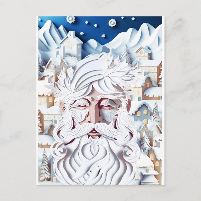 CARTÃO POSTAL NATAL BRANCO (Frente)